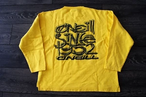 VINTAGE ONEILL USA OVERSIZED SWEATSHIRT BIG LOGO SINCE 1952 YELLOW MENS MEDIUM - Picture 1 of 7