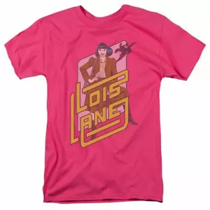 Superman Lois Lane T-Shirt Herren Licensed DC Comics Tee Hot Pink - Bild 1 von 2