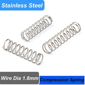 Wire Dia 1.8mm OD 10mm-25mm Stainles Steel Springs Compression Pressure Spring - Picture 1 of 6