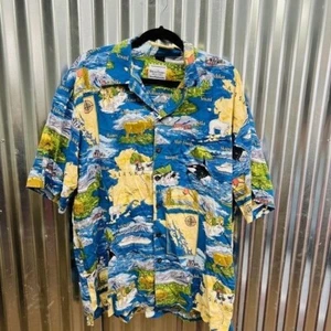 Camisa David Carey Originals Alaska Paisaje Abotonada Talla 2XL - Imagen 1 de 13