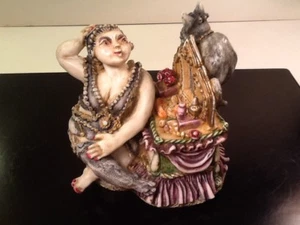 Josephine & Cat - Figurine Trinket Box #CLLECD Clair de Lune Harmony Kingdom - Picture 1 of 9