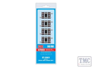 ST-2003 Peco OO Special Short Straight Blister Pack 4 Pack - Picture 1 of 1