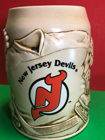 Vintage New Jersey Devils Sports Stein 1995 Stanley Cup Coffee/ Beer Mug Cover
