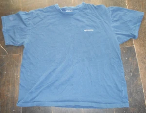 Columbia T Shirt Mens Size xXL Dark Navy Blue Casual Short Sleeve Adult 2x - Picture 1 of 3