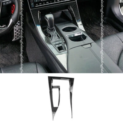 For Toyota Avalon 2019-2022 Carbon fiber central console Gear shift panel cover Foto 1 de 4