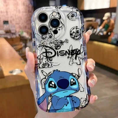 Funda protectora de teléfono Disney Stitch para iPhone 15 14 13 12 11 X XS XR Plus Pro Max Foto 1 de 4