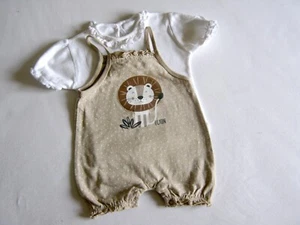 2tlg. Babyset, Sommer-Zweiteiler, Spielhose + Shirt, Gr. 56, Newborn - Bild 1 von 2