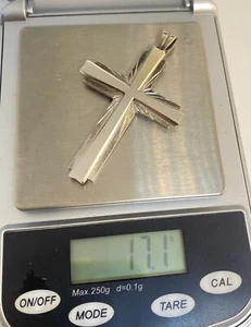 Weissgold Kreuz 585 Gold 17,1 Gramm - Bild 1 von 4