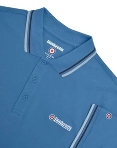 Lambretta Mens Polo Shirt Twin Tipped Lambretta Polo Shirt Sizes M-4XL - Picture 1 of 7