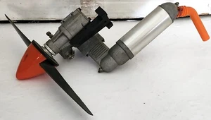 VINTAGE MASTER AIRSCREW SCIMITAR PROFILE R/C MODEL AIRPLANE MOTOR W/PROPELLER - Picture 1 of 5