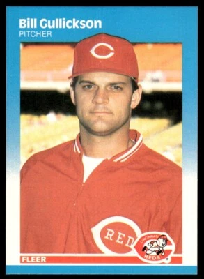 1987 Fleer Baseball Card Bill Gullickson Cincinnati Reds #203 - Image 1 of 2