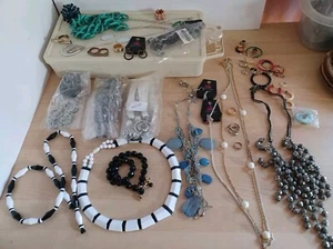 Joyería artesanal chatarra vintage años 80 hasta ahora usable collar retro 1 lb más H4 - Imagen 1 de 24