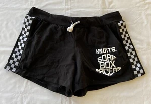 Knott’s Berry Farm SOAP BOX RACERS Checkered Junior Shorts Large - Picture 1 of 8
