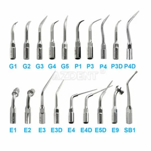 19 Type Dental Ultrasonic Scaler Scaling Endo Perio Tip Fit EMS G P E - Picture 1 of 20
