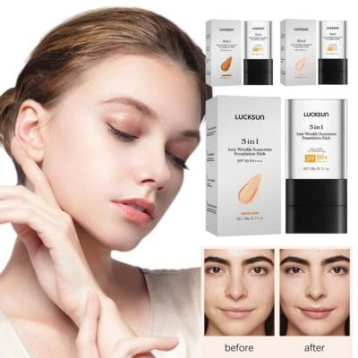 3 In 1 Anti-Wrinkle Foundation Stick with SPF 50+, Stick Foundation with J4 C6J5 - Bild 1 von 4