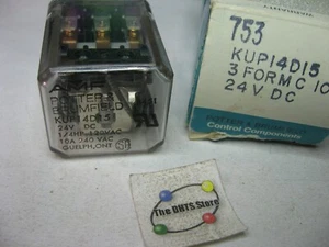 Potter and Brumfield Relé KUP-14D15 24VDC Bobina 3PDT 10A - USADO CANTIDAD 1 - Imagen 1 de 4
