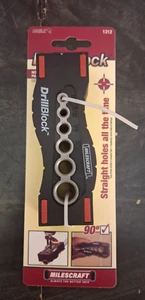 Milescraft DrillBlock 1312 Handheld Drill Guide Drilling Jig - Picture 1 of 6