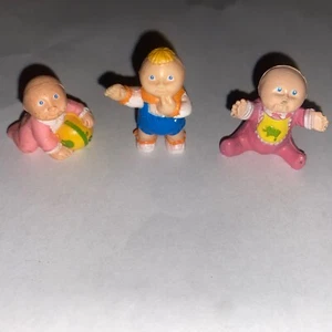 Cabbage Patch Kids Micro Miniature Doll Figures CPK Set of 3 1.25 inches high - Picture 1 of 8