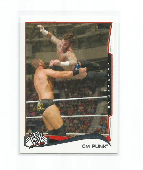 CM PUNK 2014 TOPPS WWE SUPERSTAR CARD #12 - Image 1 of 1