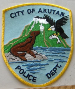 STADT AKUTAN POLIZEI ASASKA STOFF PATCH - Bild 1 von 1