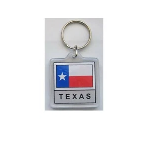 Texas State Flag Lucite / Acrylic Keychain / Key Ring NIP - FREE US SHIPPING - Picture 1 of 1