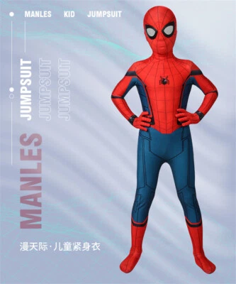 Spider-Man: Homecoming Cosplay Niños Mono Fiesta Halloween Disfraz  Foto 1 de 4