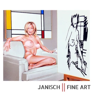MEL RAMOS "Tea at 5 PM" Wesselmann & Mondrian, handsignierte Wandskulptur, 2008! - Bild 1 von 1