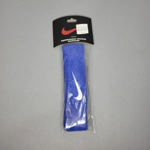 Vintage Nike Swoosh Blue with White Swoosh Headband - New - Picture 1 of 2