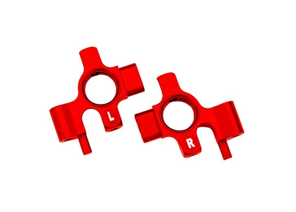 Traxxas 1/10 4-Tec Drift Ford Mustang 2WD * Aluminum Steering Blocks, Red * 1053 - Image 1 of 1