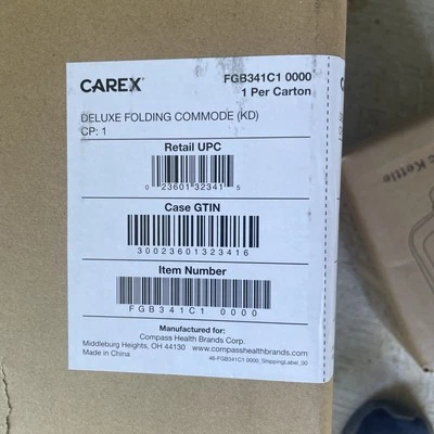 Carex 3-in-1 Folding Bedside Commode - Porta Potty for Adults - Portable...  - Image 1 of 3