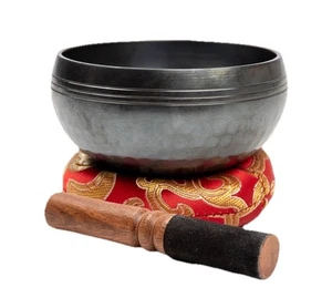 Tibetische Klangschale Set Klang Handarbeit Nepal Yoga Meditation Relax Chakra Zen - Bild 1 von 5