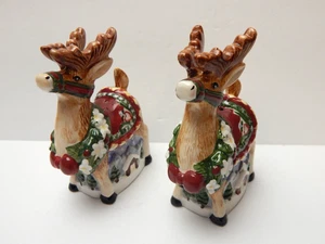 Reindeers Salt and Pepper Shaker Set By Living Quarters - Picture 1 of 5