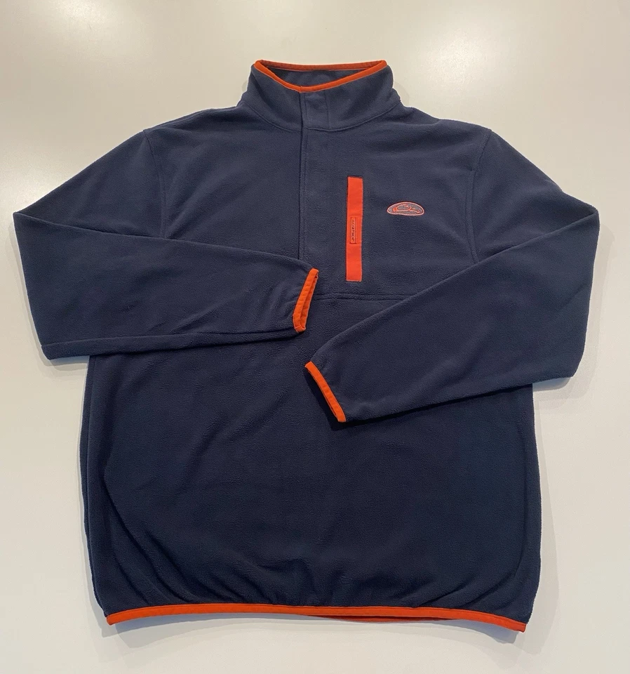 Pullover polar Drake Waterfowl para hombre talla grande - azul marino Foto 1 de 4