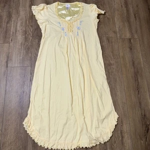 Kathy Lee Collection Damen gelbes Kleid Vintage Large - Bild 1 von 4