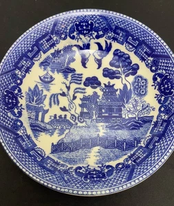 5.25 Inch Fruit Bowl Blue Willow Pattern Made In Japan Vintage - Picture 1 of 6