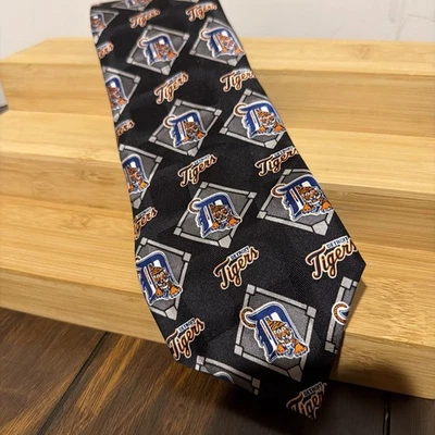 Corbata Ralph Marlin 100% Seda MLB Tigres de Detroit Hecha en Estados Unidos RM Sport Foto 1 de 4