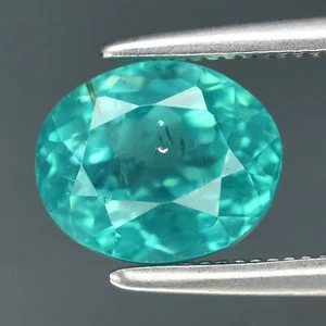 💎 1.71ct Ovalado Natural Neón Azul Verde Apatita - Sin Calentar (Color Paraiba) - Imagen 1 de 4