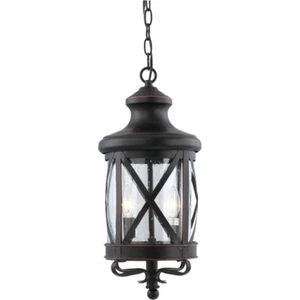 Volume Lighting V8681 Copper/Black 3-Light 9"W Outdoor Mini Pendant - Picture 1 of 1