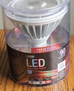 FEIT Electric Par38 Flood Light 90 Watt LED Dimmable Warm White Recessed New - Picture 1 of 3