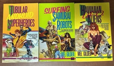 Zoot Marlowe Complete Series Mel Gilden Paperback Hawaiian Aliens Surfing Robots - Image 1 of 4