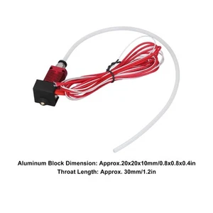 Extruder Hotend Kit 3D-Drucker MK8 Extruder Heizung End Set Für Ender 3 Serie 2❀ - Afbeelding 1 van 22