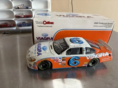 (s) Autografiado 2005 #6 Mark Martin Viagra Naranja Ford 1/24 Foto 1 de 4