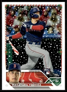 Bate bastón de caramelo Topps Holiday SP 2023 Masataka Yoshida RC #H8 ST1 - Imagen 1 de 2