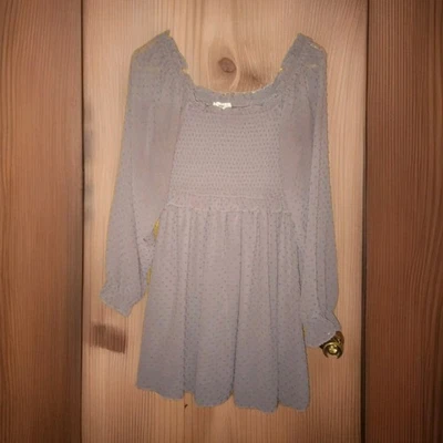 Vestido Entro marrón forrado con volantes en cascada para mujer talla grande 100 % poliéster Foto 1 de 4