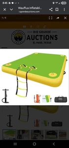 Wauffua 8'Lx6.6"Wx6"Inflatable Floating Dock for Lakes, Lazy Rivers Or Rapids🚢 - Picture 1 of 11