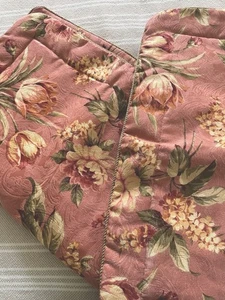 Paar Thomasville rosa Blumen Damast Standard Kissenbezüge - Bild 1 von 6