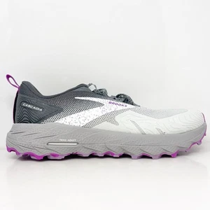 Brooks Womens Cascadia 17 1203921D028 White Running Shoes Sneakers Size 10.5 D - Picture 1 of 12