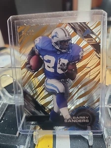 2015 TOPPS HI TEK #16 BARRY SANDERS GOLD RAINBOW 37/50 ACETATE CARD - Picture 1 of 3