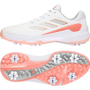 Ladies Adidas Golf Shoes, ZG23, White/Coral, NEW - Picture 1 of 1