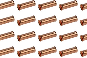 2 AWG TEMCo Butt Splice Connector Bare Copper Uninsulated Gauge. 50 Pack - Picture 1 of 5